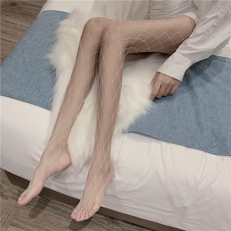 Damen Sexy Schwarze Netzstrumpfhose mit Cutout-Design - Übergröße & Nude-Farboptionen