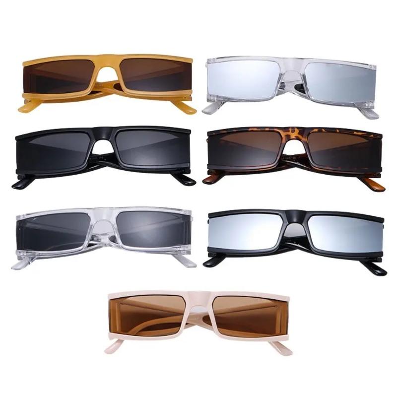 Small Rectangle Sunglasses New Women Sunglasses Retro Punk Motorcycle Sun Glasses UV400 Shades Outdoor Eyewear Driving Goggles