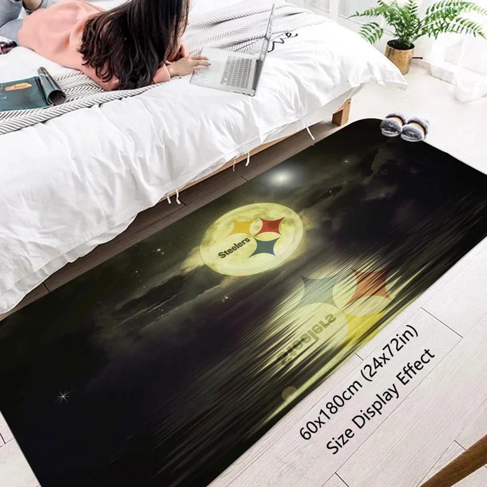 Carpets PittsburghS SteelerS Bath Rug Mat Rug for Bedroom Mats Kitchen Carpet for Bathroom Things to the Room Decoration Items