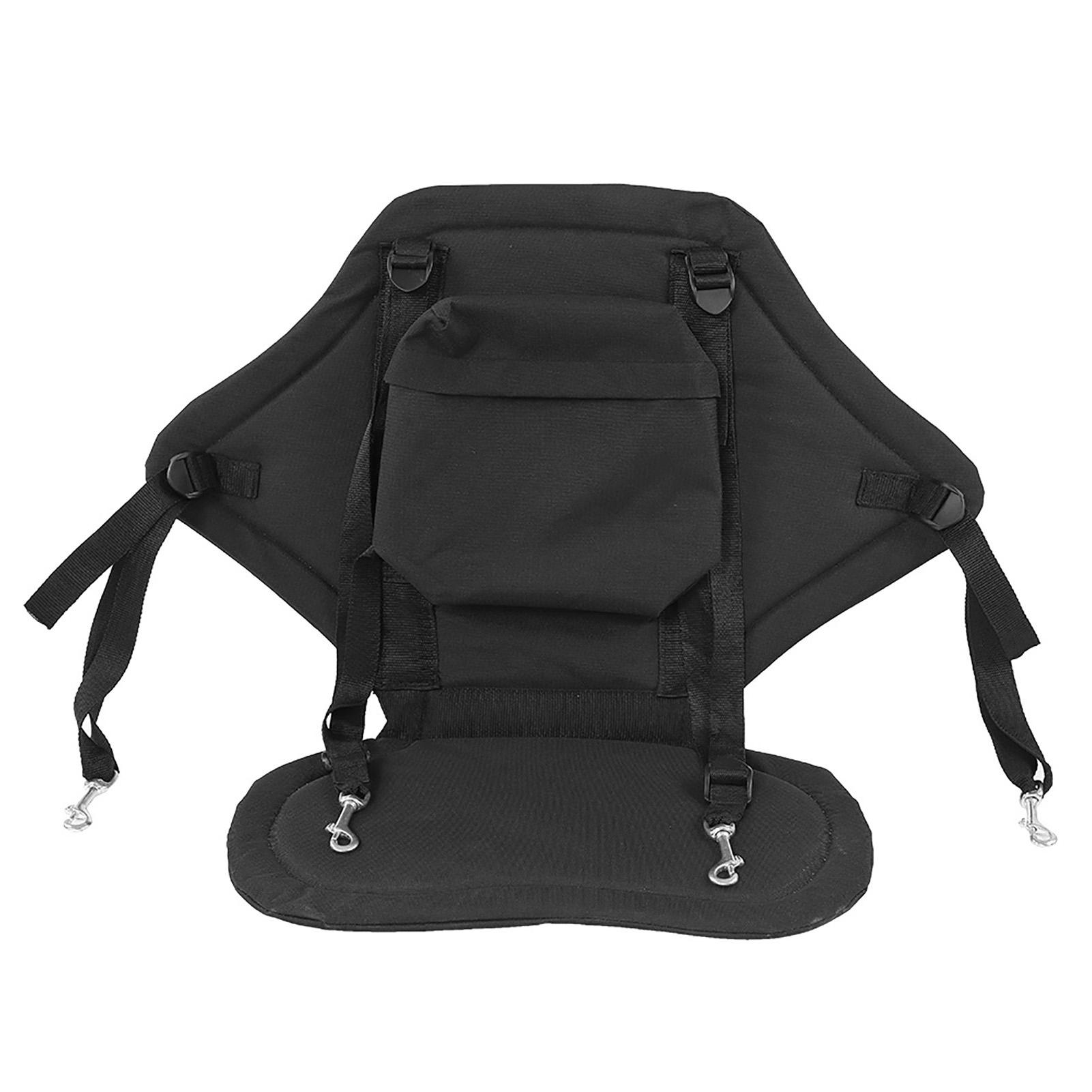 Shoemst Detachable Adjustable Padded Kayak Seat Canoe Backrest Drifting Cushion With Strap