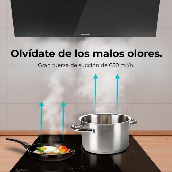 Hottes en forme de T Bolero Flux TT 905500 Glass White A++ Cecotec