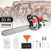 1 Set Gas Chain Saw High Power Multifunction 58 Cubic Centimeter Rust Resistant Wood Chainsaw for Wood Cutting