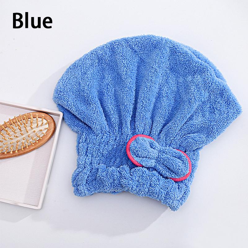 

Крышка для сушки волос Микрофибра Ultra Absorbent Hair Dry Wrap Cap Fast Drier синий