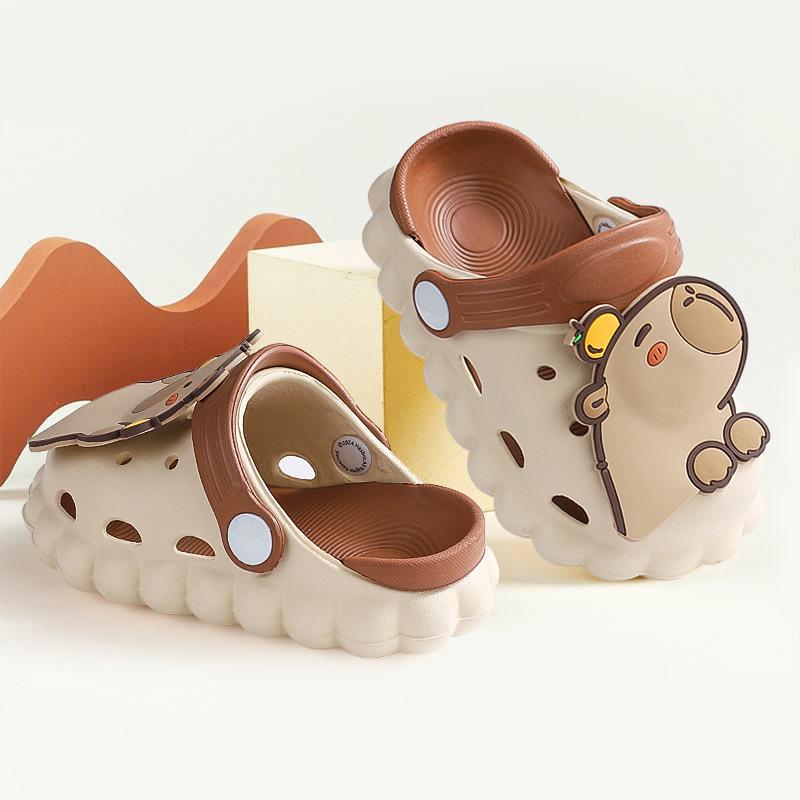 

Летние новые милые детские туфли с отверстием для пчелы для мальчиков и девочек, для дома и отдыха на мягкой подошве, для сада 200 yards inner length 19.5CM