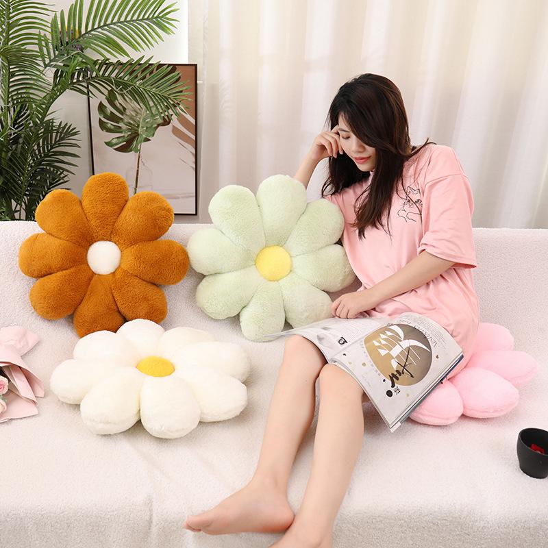 Flower Seat Cushion Six Colors Optional Plush Material Home Sofa Pillow Cushion Wind Hug