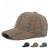 Spring and Autumn New Hard Top Baseball Cap Outdoor Plaid Cap Sunscreen Sun Hat
