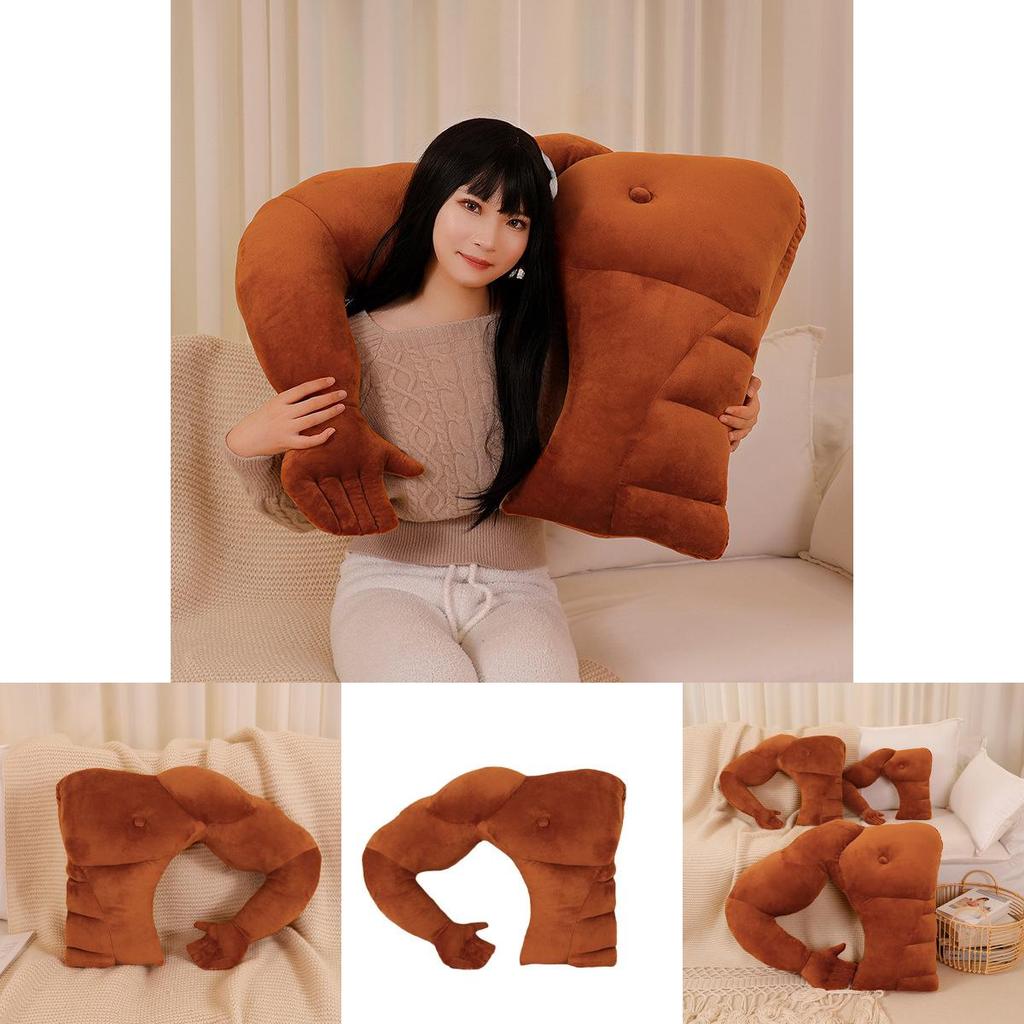 Soft Plush Male Friend Body Pillow With Arm Support For Gift And Comfort