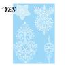 Gentle-On Skin Tattoo White Lace Sticker for Women, Temporary Face Body Fake Decal Arm, Waterproof Wedding Party Festival