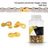 100 Pairs Bicycle Chain Link Connector Joints Magic Buttons Bike Quick Joint Magic Buckle For 6/7/8/ 9 10 11 12 Speed Chain