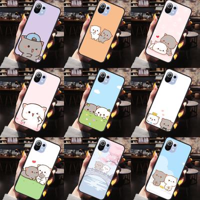 Peach And Goma Cats Case For Xiaomi Mi 11 Lite 9T 10T 11T Pro Cover Shell For POCO X3 Pro M3 M4 Pro F3 X3 GT