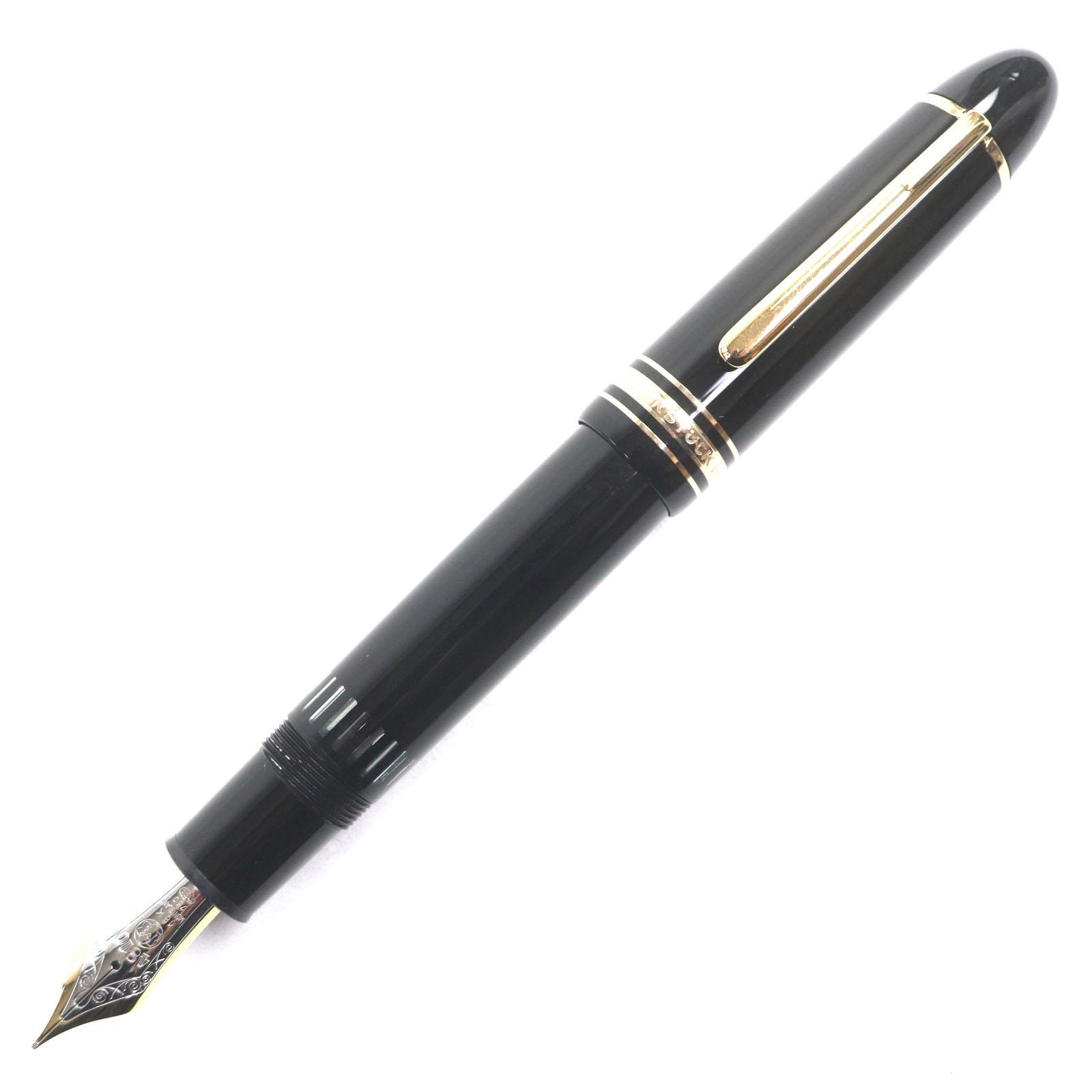 

Чудова пір яна ручка MONTBLANC Meisterstück 149 біла зірка Чорне золото 18K чоловіча Вживана