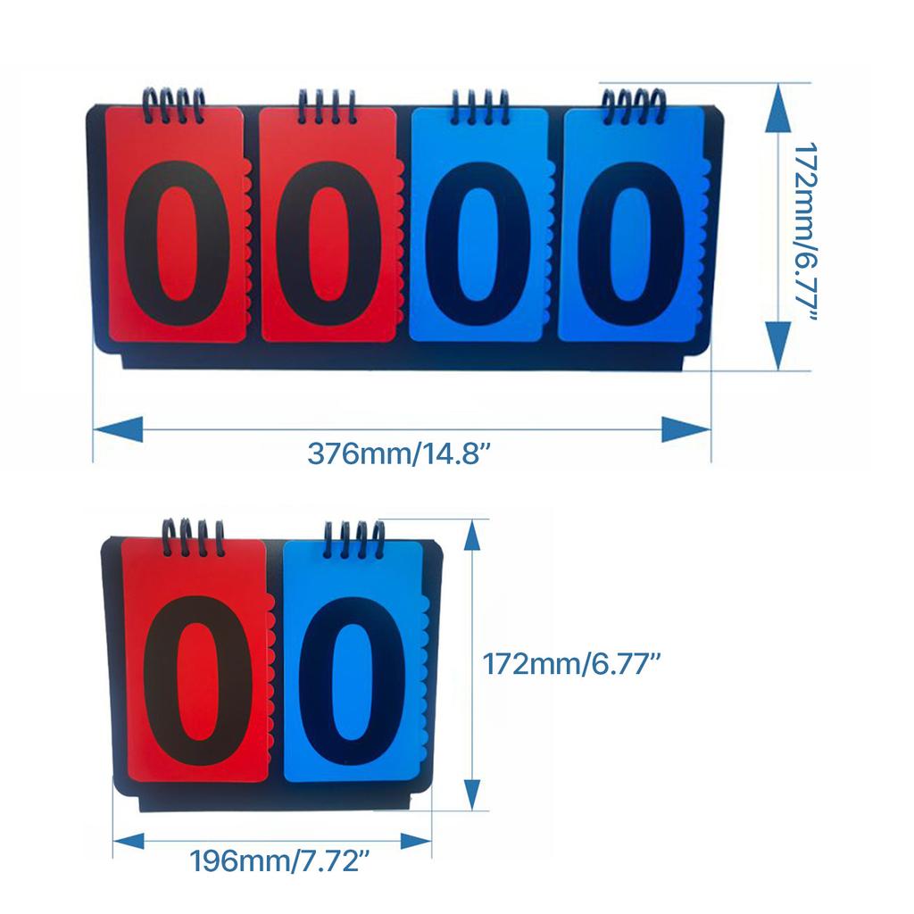 Waterproofs Score Board Tabletops Flip Scoreboard Score Keepers Score Flippers for Basketball Volleyballs Table Tennis