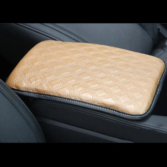 Car Leather Armrest Cushion Universal Pad Center Console Box Protect Cover