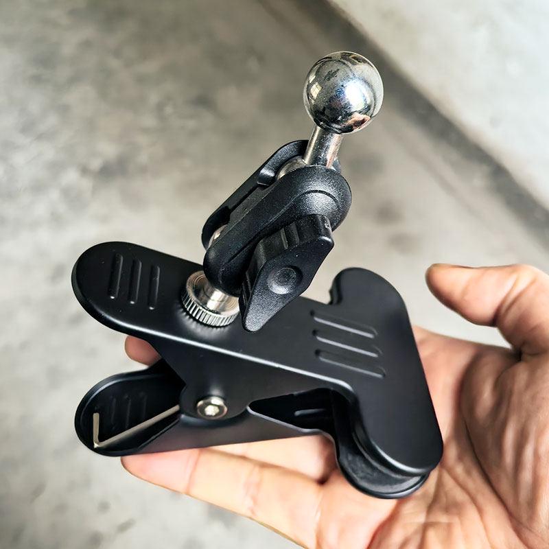 Universal Metal Phone Clamp Stand for Desktop Broadcasting