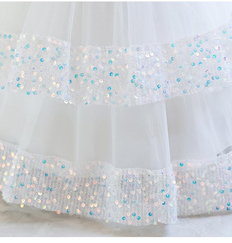 Tutu sukně pro družičku, Princeznovské šaty pro děti (Věk 1–6 let), Ideální pro svatby a zvláštní příležitosti