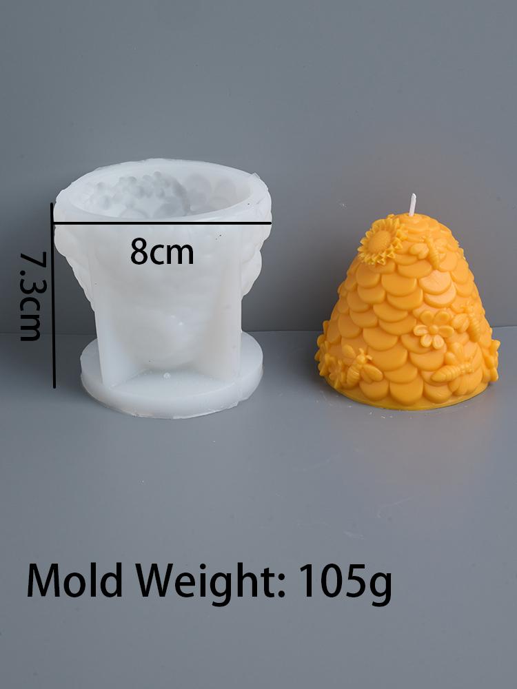 3D Včelí plástev Silikonové formy na svíčky Včelí úl Sloupová forma DIY Válec Včelí vosk Vonná sádra Svíčka Mýdlo Forma Domácí dekorace Dárek