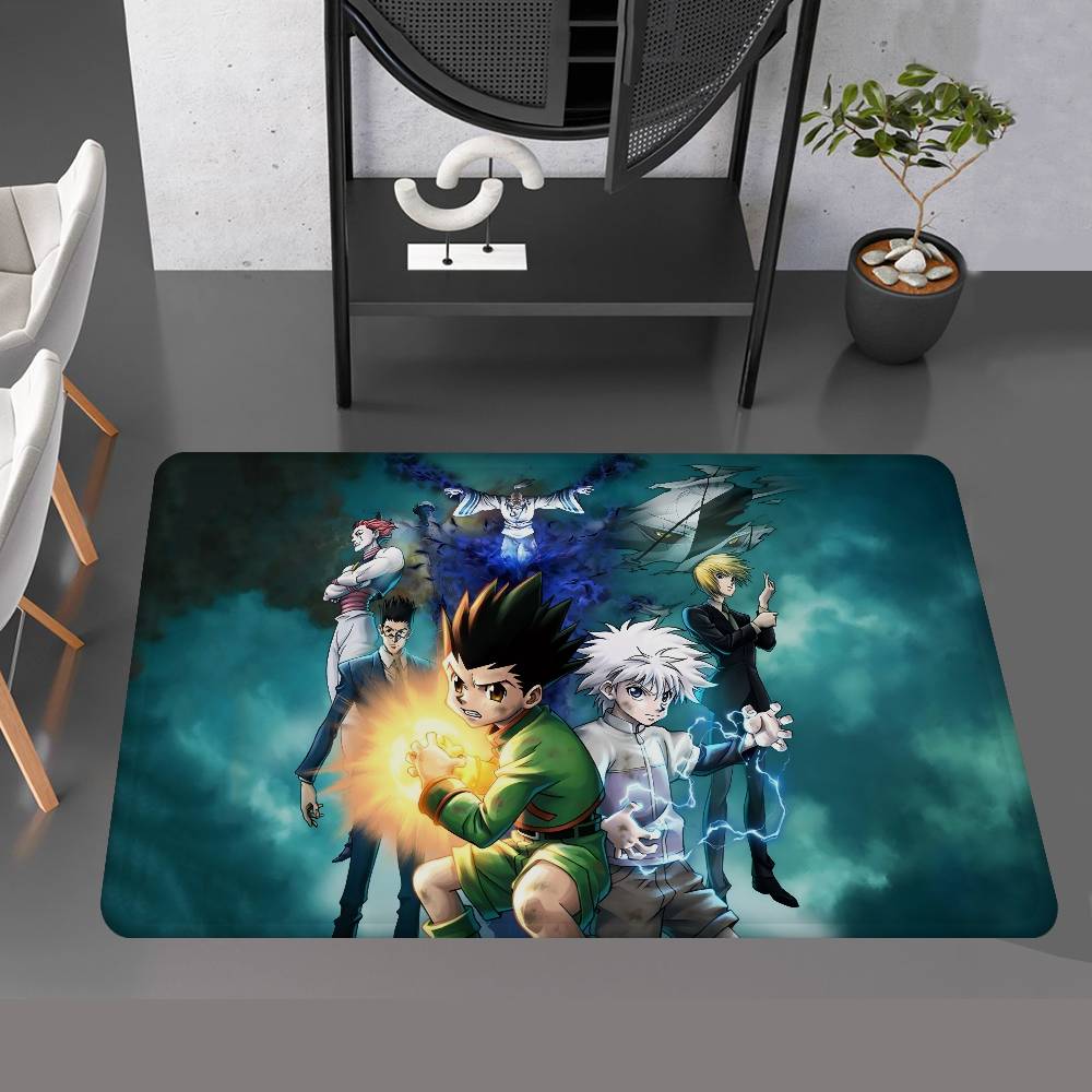 Fantasy Comic Hunter X Hunter Floor Mat Rectangle Anti-slip Home Soft Badmat Front Door Indoor Outdoor Mat Welcome Doormat