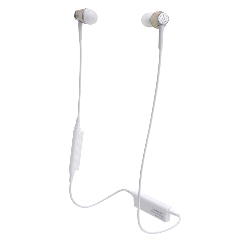 Audio-Technica Sound Reality Wireless Earphones, Champagne Gold, ATH-CKR55BT, CG (Standard)