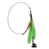 Funny Cat Feather Stick Interactive Handheld Cat Feather Wand with Suction Cup for CatsGreen
