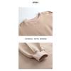 Cropped Fleece Long Sleeve Workout Yoga Sweatshirt For Women