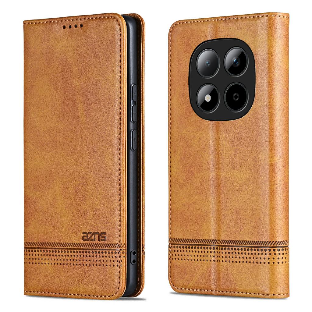 AZNS For Xiaomi Redmi Note 15 Pro 5G (Global) Case Cowhide Texture PU Leather Wallet Phone Cover