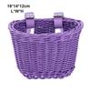10 Kleuren Kinderfietsmand Rotan Vlechtwerk Retro Geweven Fietsmand Fietsaccessoires