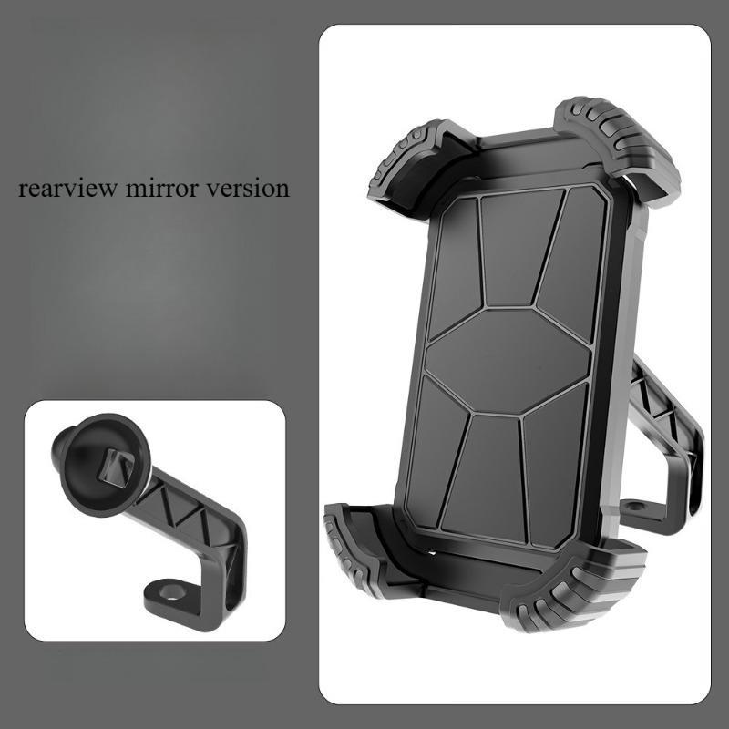 Riding Phone Holder Shockproof and Anti Shake Pedal Motorcycle Electric Bike Delivery Rider Holder чёрный