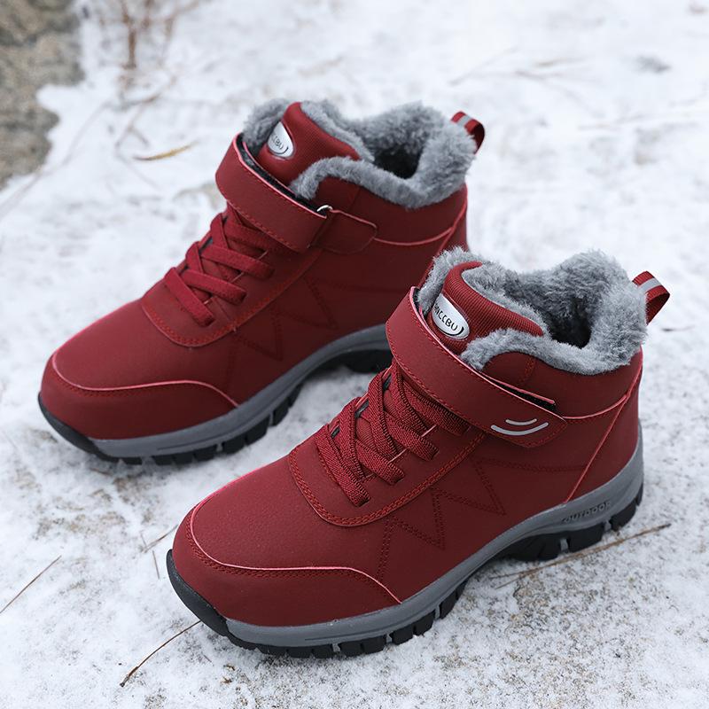 Women's High-Top Non-Slip Winter Walking Boots for Travel and Hiking