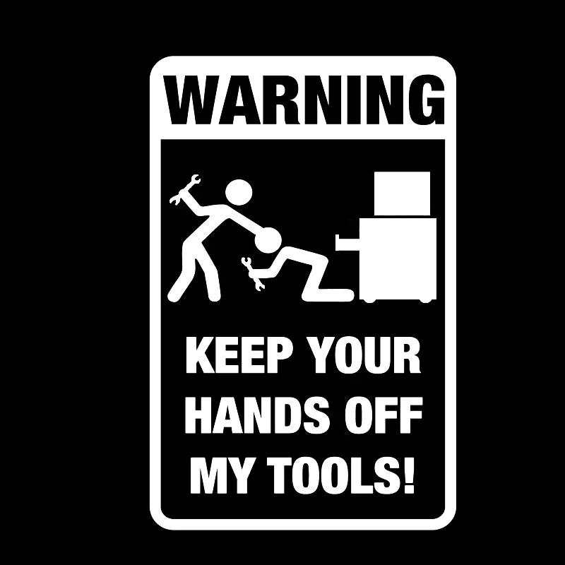 

11.8*18.3Cm Tool Box Warning Glue Vinyl Car Sticker Auto Rear Windshield Bumper Decal For Baojun Yamaha R6 Mt07 Vm Tiguan Volvo Quality