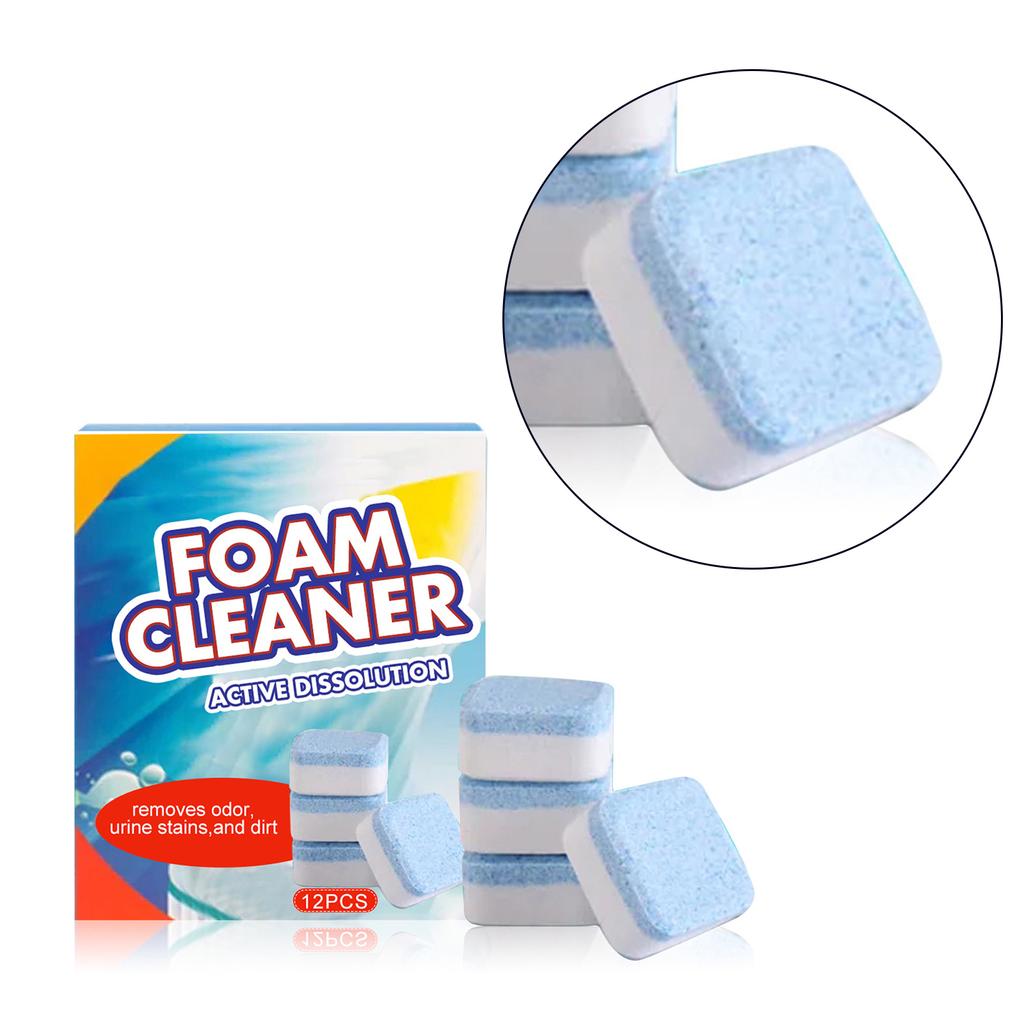 12pcs/box Toilet Cleaner Effectively Remove Stains Yellow Dirt Bacteria Odors Multifunctional Toilet Cleaning Agent