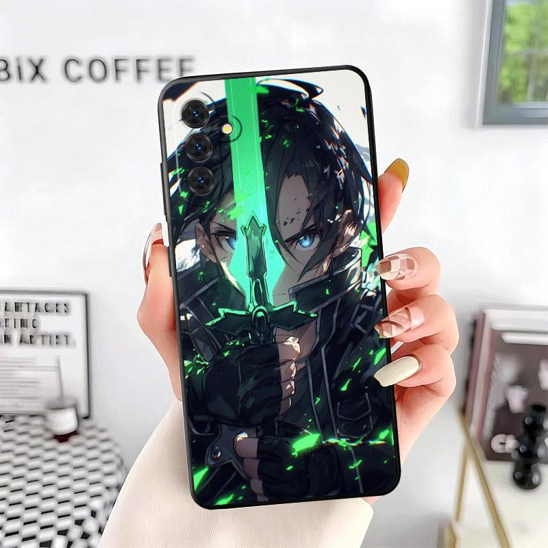 

S-Sword O-Online SAO Kirito Soft Phone Case for Samsung A17 A37 A57 A16 A26 A36 A56 A15 A25 A35 A55 A14 A24 A34 A54 A13 A23 A33 Samsung A13