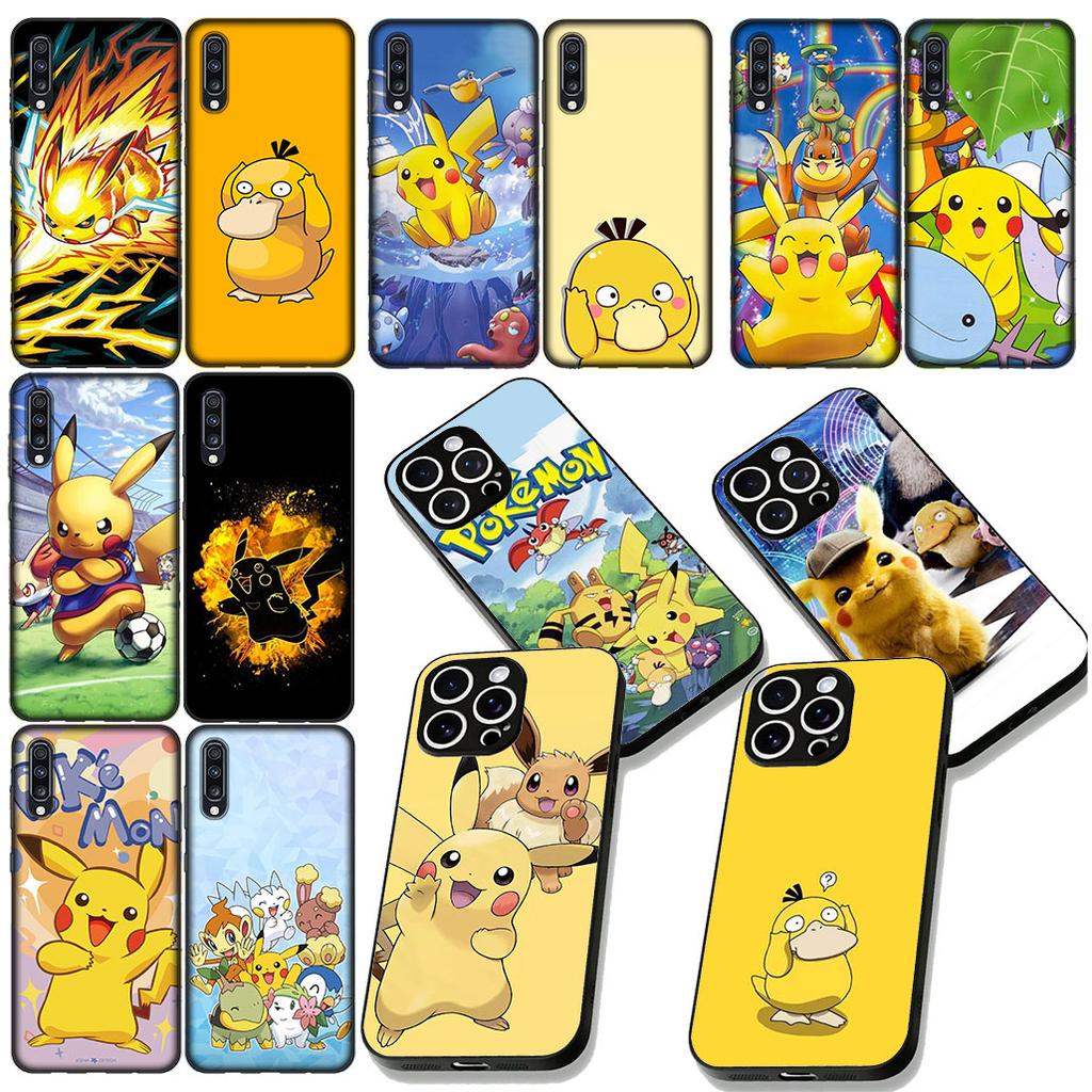 P-Pokemons GO-Psyducks P-Pikachus Phone Cover for OPPO A40 A60 A80 A38 A18 A17 A16 A78 A79 A54 A25 A57 4G 5G Protective Case