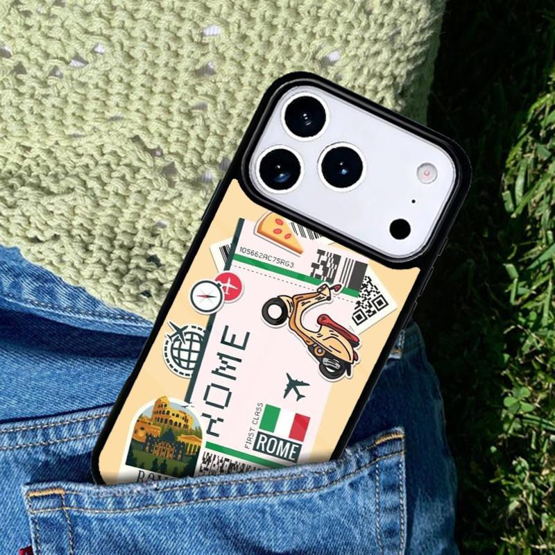 BOARDING PASS Phone Case Cover for IPhone 11 12 13 14 15 16e 17 Pro Max Coque for IPhone 17 Air