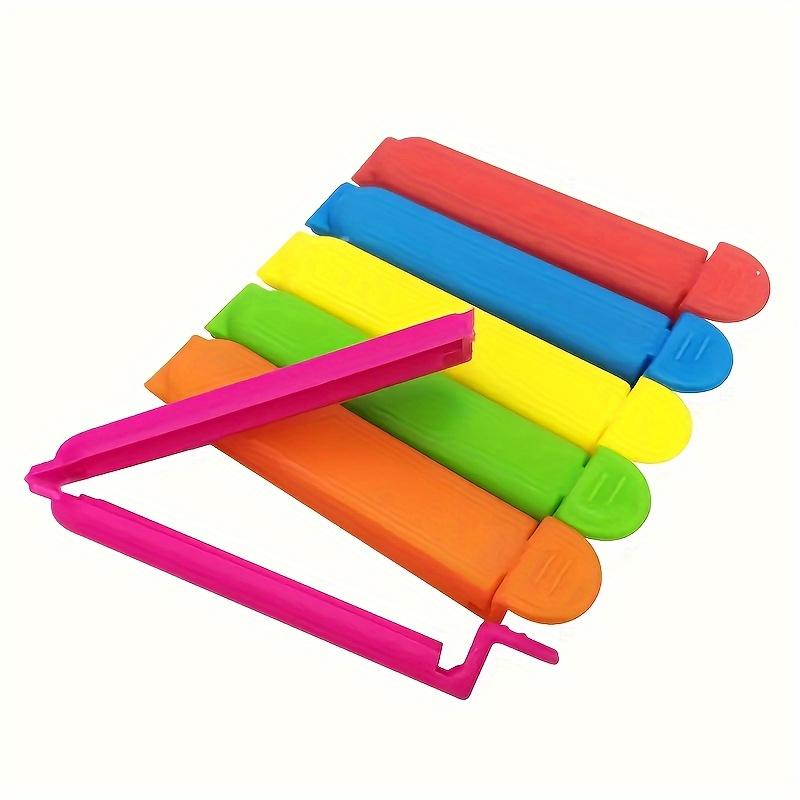 12pcs Color-Coded Reusable Food Sealing Clips - Heavy-Duty Plastic Locking Latch for, Snacks, Cereals, Kitchen Storage