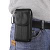 Universal 7.2" Vertical Cowhide Flip Phone Waist Pack for Samsung & Apple, Shell Pattern