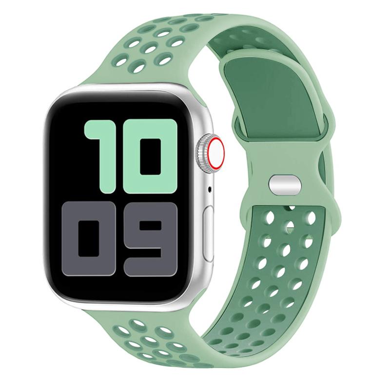 Silicone Strap for Apple Watch Band Ultra2 49mm Series 9 8 7 41mm 45 Mm 38mm 42mm Sport Bracelet iWatch 7 6 SE 5 4 3 44mm 40mm
