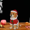 Realistic Dog Figurine Resin Puppy Animal Statue Christmas Decoration Lifelike Labrador Bichon Corgi Model for Indoor Outdoor Home Decor