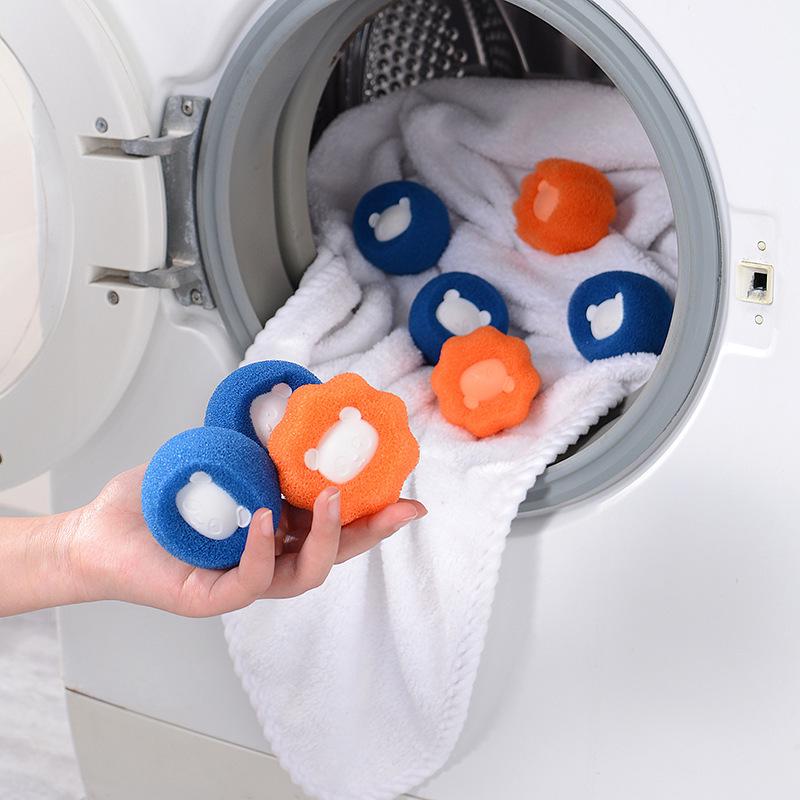 Magic Anti-Winding Laundry Sponge Ball: Hair-Removing, Decontaminating Washer Balls