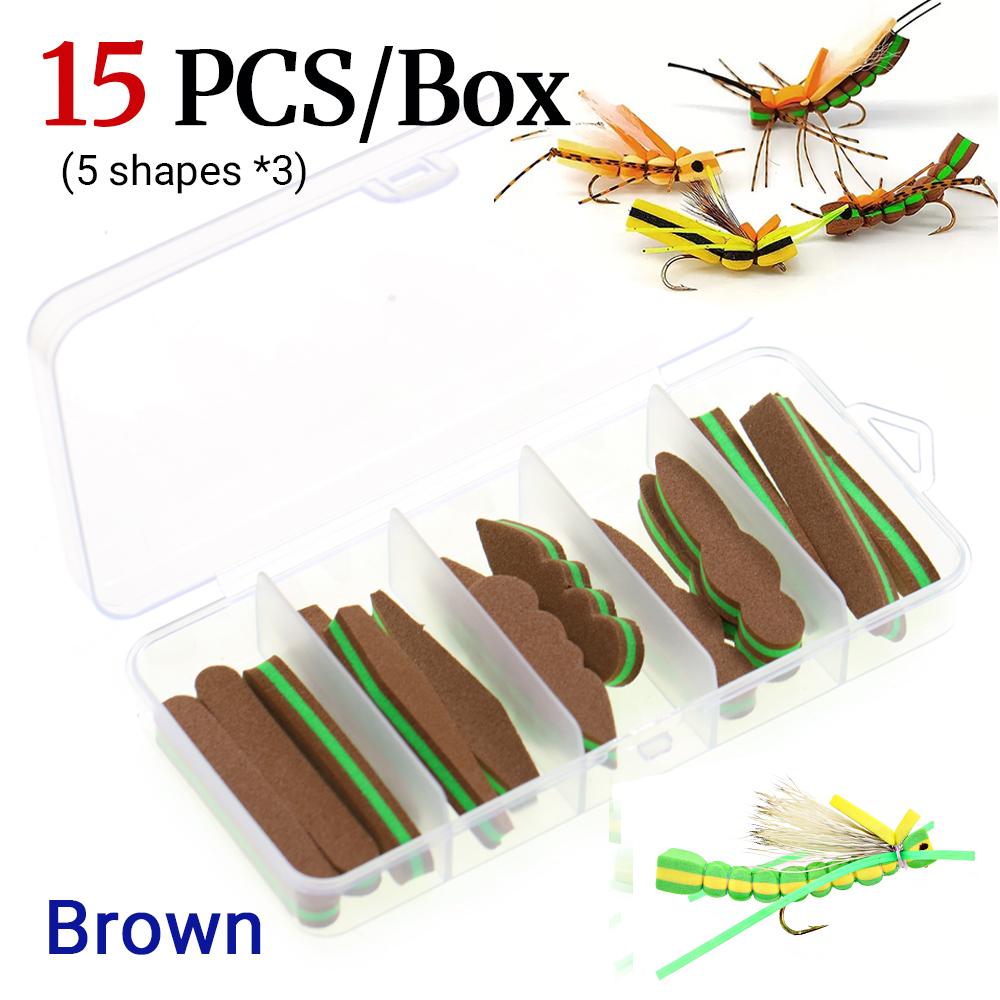 

Fly Tying Foam Pre-Cut Shapes,Floating Foam for Hopper, Beetle, Salmon Fly, Chubby Chernobyl Ant, Easy Fly Tying Material
