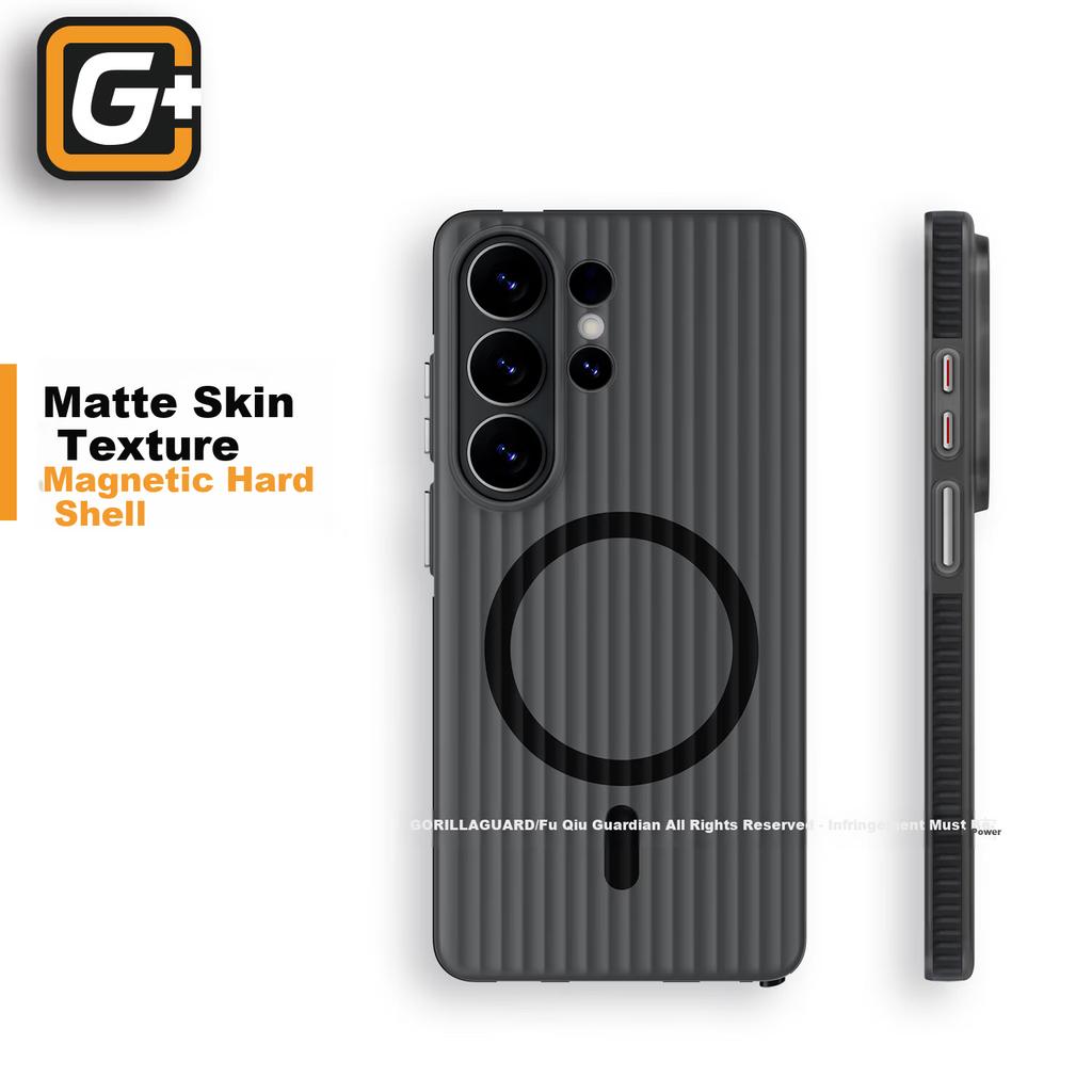 Planet of the Apes Guardian Magnetic Case for Samsung Galaxy S26 Ultra, Anti-Fingerprint Lightweight Luggage Stripe Matte Creative Edge Black