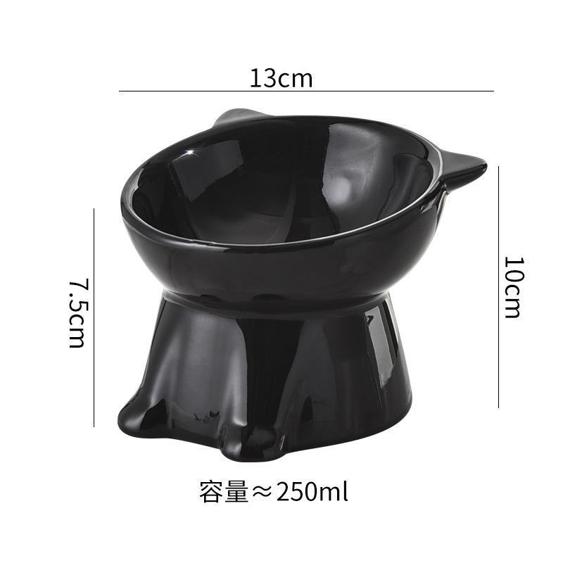 1PCS-Tall Cat and Dog Bowl To Prevent Vomiting, Elevated Pet Feeding Bowl To Protect Cervical Vertebra and Spine Design