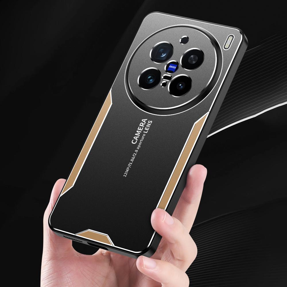 

For vivo X200 Pro 5G Phone Case Aluminium Alloy TPU PC Back Cover Red