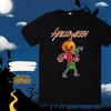 Halloween T-shirt Black Fabric Ghost Pattern Skull Zombie Pumpkin