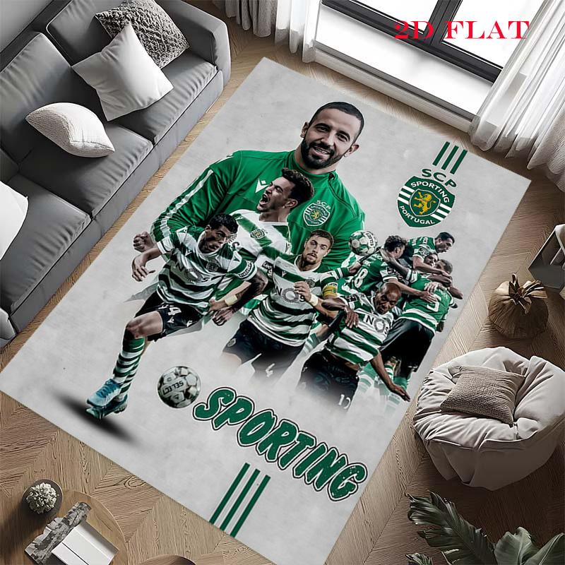 Sporting Lisbon Carpet Rug for Living Room Bedroom Home Sofa Decoration,Kids Play Nonslip Floor Mat
