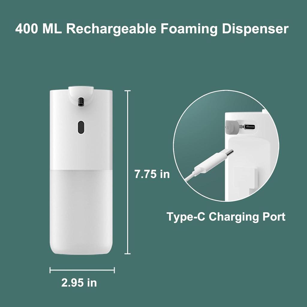 400ML IPX5 Wasserdicht Wandmontiert Berührungslos Händewaschen Desinfektionsmittel Maschine Intelligent Elektrisch Automatisch Sensor Seifenspender