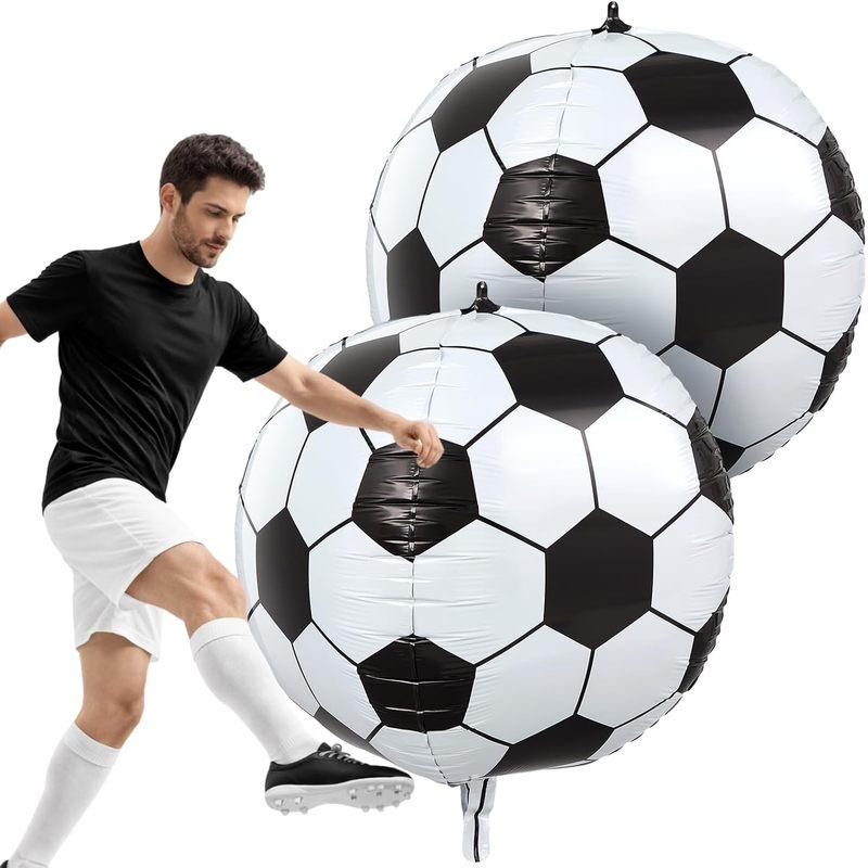 1 Stück 4D Fußball-Ballon, Geeignet für Geburtstagsfeiern mit Fußball-Thema, Sport-Themen-Geburtstagsparty-Zubehör