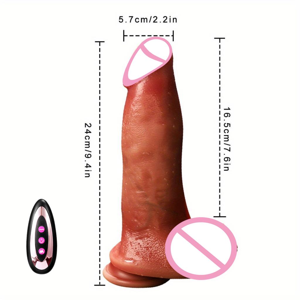 Huge Big Soft Dildos Vibrator Heating Realistic Dildo for Woman Men Telescopic Vibrating Dick Masturbator Penis G Spot Anal Cock