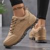 Fashionable Versatile Women's Shoes New Spring Autumn Thick Soled Anti Slip Women's Shoes Casual Comfortable Sports Hiking Shoes