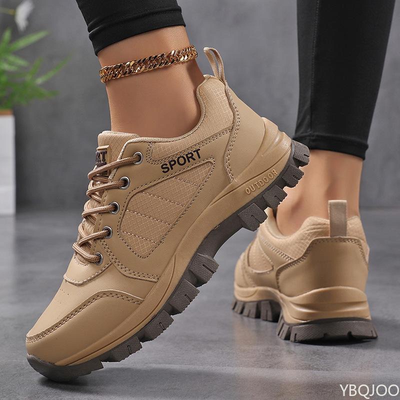 Fashionable Versatile Women's Shoes New Spring Autumn Thick Soled Anti Slip Women's Shoes Casual Comfortable Sports Hiking Shoes