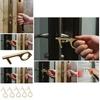 Portable Contactless Safety Door Opener Golden Alloy Key For No Touch Convenience